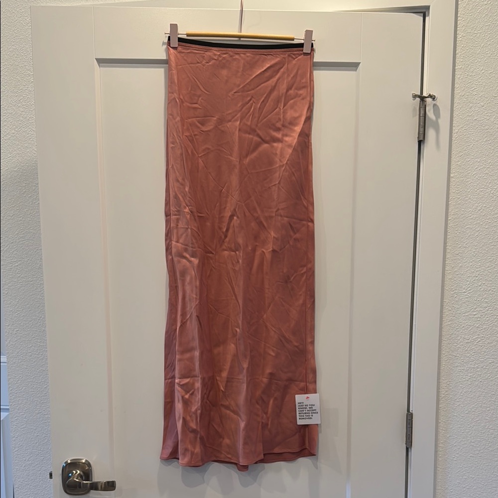 Topshop Pink Maxi Skirt